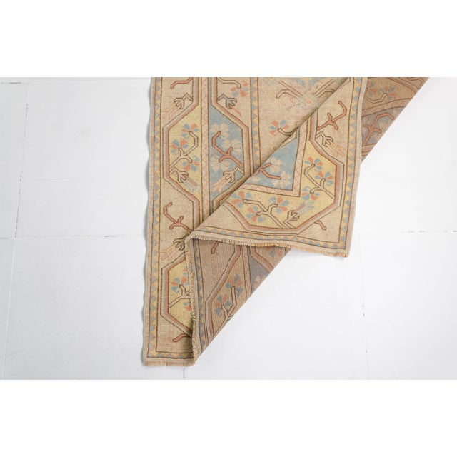 Vintage Floral Turkish Wool Carpet For Sale - Image 10 of 10