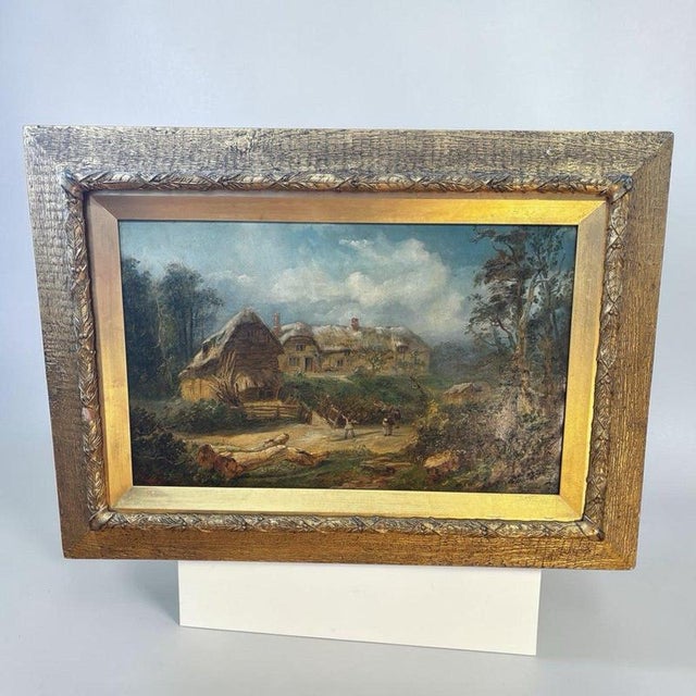 R.Randell, The Cottage, Oil Painting on Canvas, Framed For Sale - Image 16 of 16