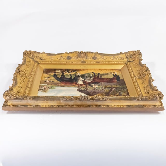 John Frederick Herring Jr. (British, 1815–1907), “Farmyard With Horses, Ducks and Roosters,” Oil on Canvas For Sale - Image 17 of 18