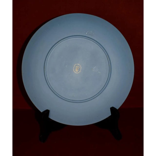 Vintage Wedgwood Blue Jasperware Zodiac 12 Symbols Plate 1970s 9.5”w For Sale In Philadelphia - Image 6 of 10