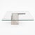 1980s Postmodern Glass Coffee Table With Travertine Base For Sale - Image 16 of 18