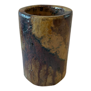 Vintage Studio Pottery Vase With Textured Glaze Finish