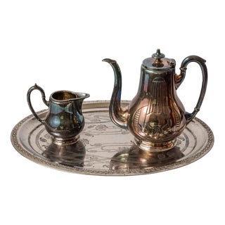 Art Nouveau Coffee Set from Kenniger, Set of 3 For Sale