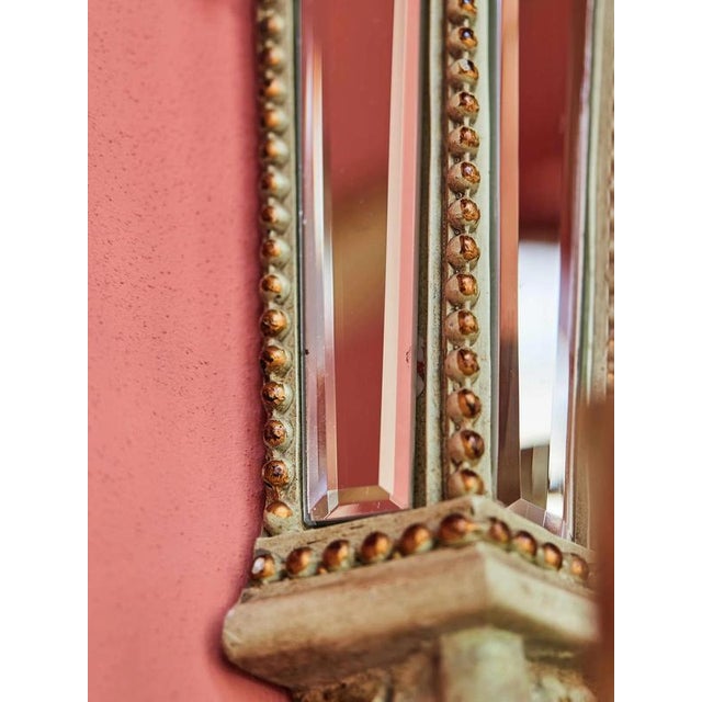 Goldenrod Neoclassical Wall Sconce with Mirrors For Sale - Image 8 of 11