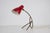 Brass and Red Metal Table Lamp by Giuseppe Ostuni, 1960s For Sale - Image 3 of 11