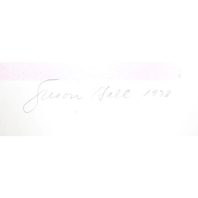 An etching by American artist, Susan Hall that is titled "The Artist and the Model No 1" from 1978. It is signed and...