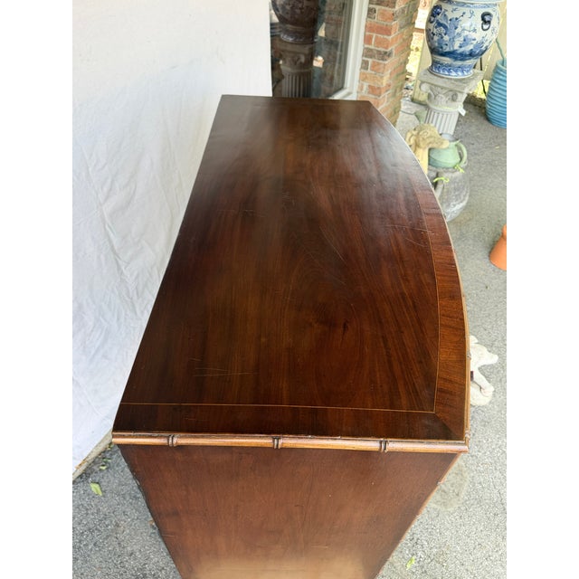 19th Century English Bowfront Chest of Drawers For Sale - Image 12 of 14