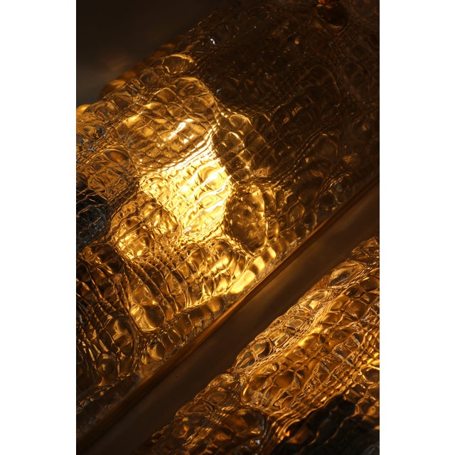Glass and Brass Wall Lights by Carl Fagerlund for Orrefors, 1960, Set of 2 For Sale - Image 13 of 15