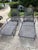 Rare pair of vintage Mid-Century Modern Brown Jordan Tamiami Chaise Lounge, originally designed by Hall Bradley in the...