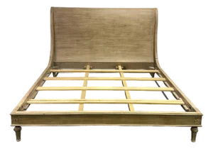 Restoration Hardware French Empire Rosette Sleigh Bed - King Size