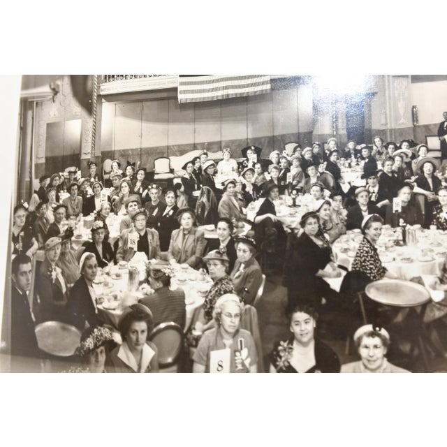 Panoramic Photograph Daughters of the American Revolution 60th Continental Congress New York Lunch Mayflower Hotel Washington DC 1951 For Sale In Washington DC - Image 6 of 8