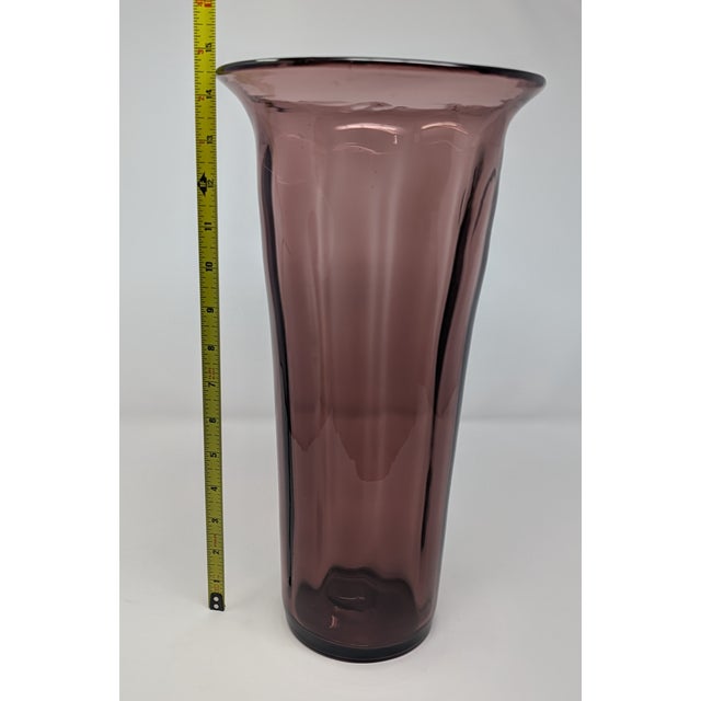 Amethyst Vintage and Hand Blown Amethyst Glass - 8 Piece Curation Including Blenko and Cambridge Glass For Sale - Image 8 of 18