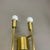Gold Italian Wall Lights in the manner of Stilnovo, 1950s, Set of 2 For Sale - Image 8 of 18
