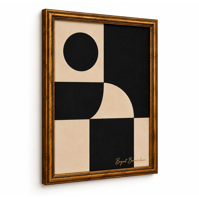 Mid-Century Modern Architectural Silence Abstract Painting Framed by Bryan Boomershine For Sale - Image 3 of 8