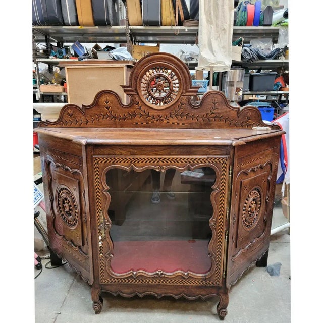 Antique French Chestnut Buffet From Brittany For Sale - Image 10 of 10