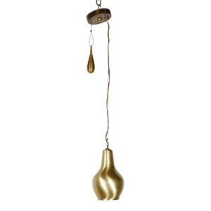 1950s Paavo Tynell Satin Brass Pendant