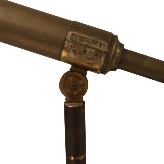 19th Century 19c French Antique Telescope With Stand For Sale - Image 5 of 5