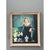 This vintage oil portrait captures a poised woman seated in an elegant interior, rendered with the polished realism of...
