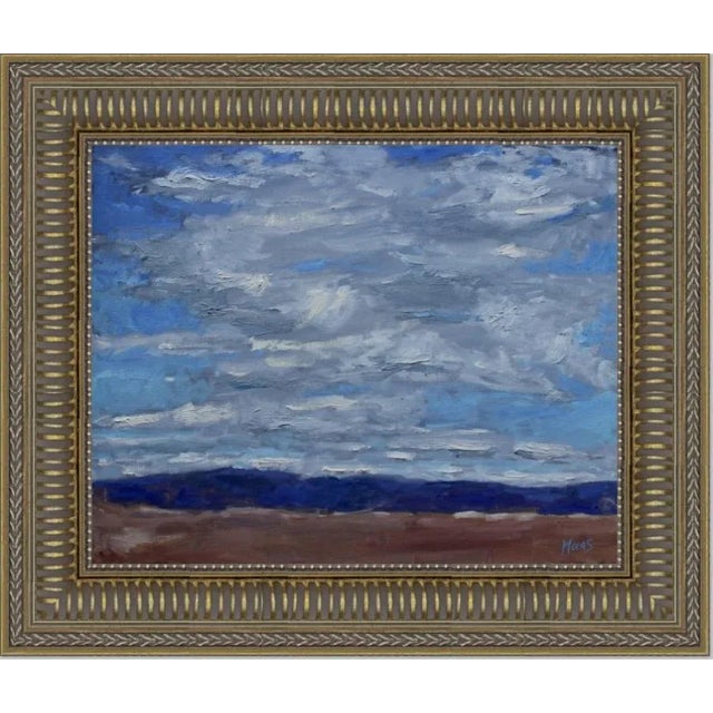 "Nevada Cloudscape" Contemporary Impressionist Style Landscape Oil Painting For Sale - Image 10 of 11