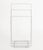Modern Chrome-Plated Three Tier Towel Rack. 32" H x 16" W x 11.5" D. Provenance: From a SoHo, New York Collection.