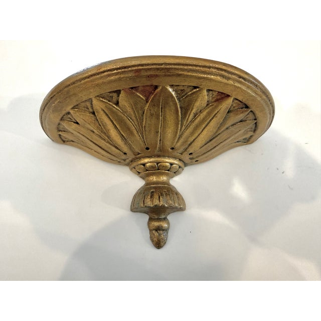 Neoclassical Antique Gilt Plaster Neo Classical Wall Bracket For Sale - Image 3 of 15