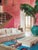 Boujad Rug | Handwoven Berber Wool Rug with Turquoise Field and Totemic Vessel Design This bold Boujad rug features a...