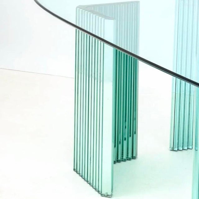 Mid-Century Modern SuperCalif Crystal Dining Table Attributed to Luigi Massoni for Galotti & Radice, 1970s For Sale - Image 3 of 6