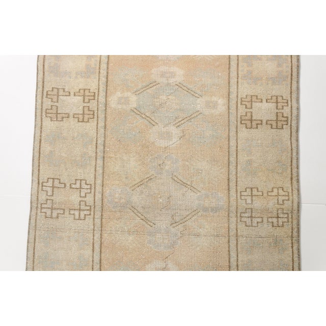Tan Mid 20th Century Small Anatolian Floral Carpet For Sale - Image 8 of 11