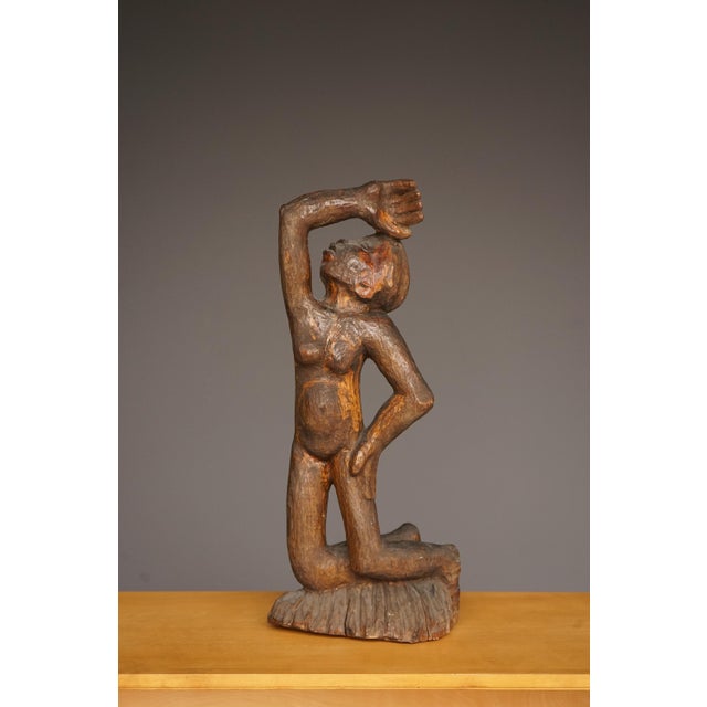 Mid-Century Expressionist Sculpture of a Woman, 1950s For Sale - Image 11 of 11