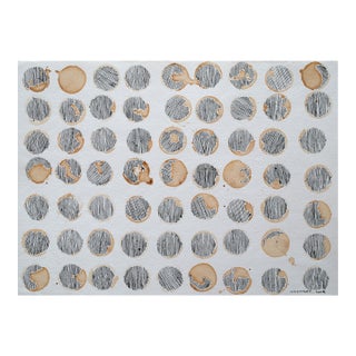 Contemporary Abstract Ink and Coffee on Paper "Les Cafés Madrilains" by Jérémie Iordanoff For Sale