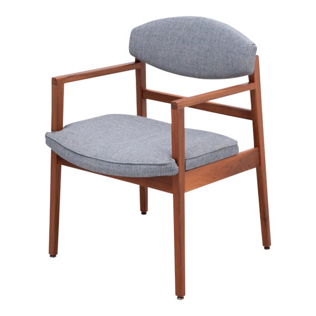 George Nelson Herman Miller Mid Century Walnut Armchair Original Unmarked For Sale