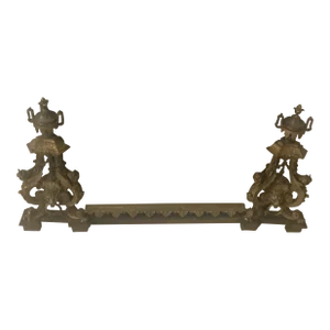 19th Century Bronze Chenets- Set of 3