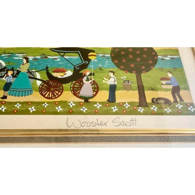 1990s 1990s Jane Wooster Scott Handsigned and Numbered Limited Edition Serigraph on Paper: “Summer Harvest " For Sale - Image 5 of 6