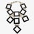 1960s Paco Rabanne Paris Futuristic Chrome and Enamel Necklace For Sale - Image 5 of 10