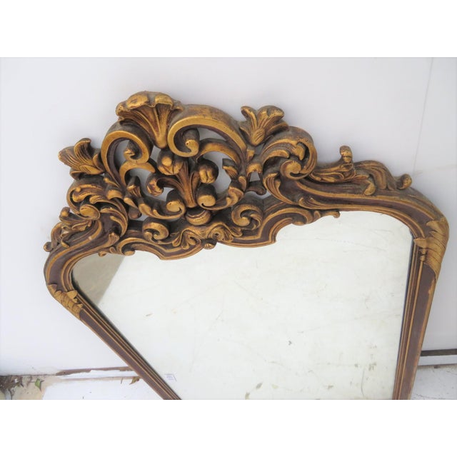 Italian Baroque Carved Arch Top Gold Mirror Chairish