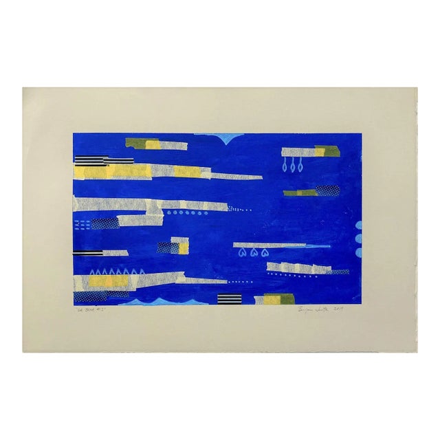 Contemporary Mixed Media Painting, "La Brea #3" For Sale