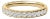14K Yellow Gold 1/2 Cttw Round Diamond 11 Stone Classic Band - Size 5 For Sale