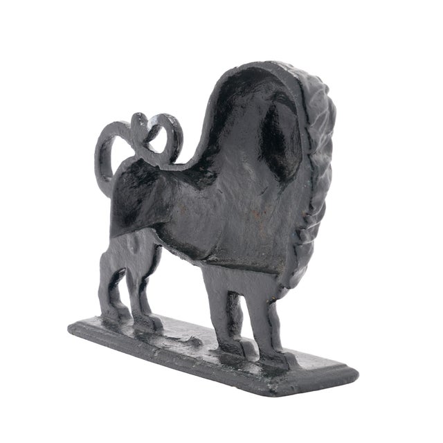 English Victorian Cast Iron Lion Doorstop, 1850-1900 For Sale In Chicago - Image 6 of 7