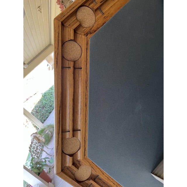 An exceptional, heirloom-quality multi-game and dining table crafted from solid, premium oak. This heavy, genuine wood set...