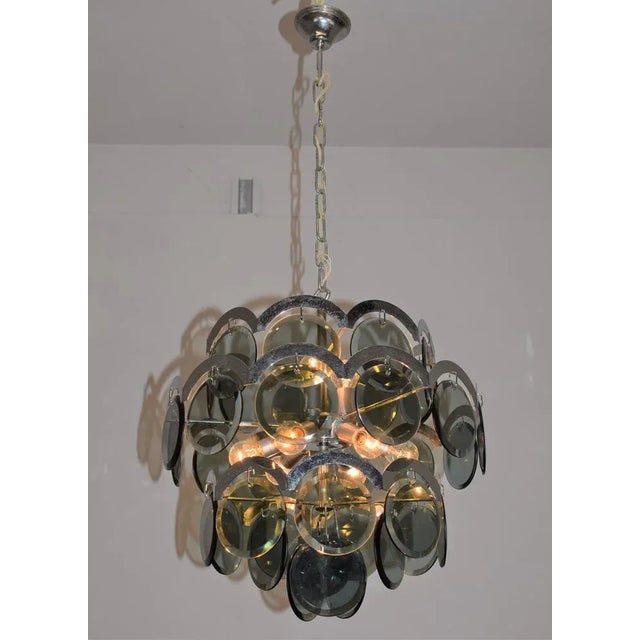 Chandelier attributed to Vistosi, Italy, 1960s For Sale - Image 6 of 13