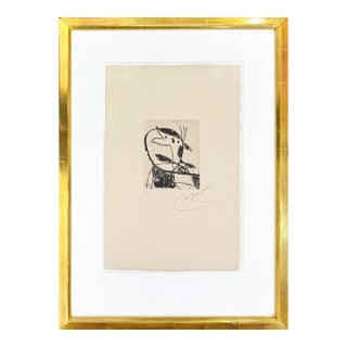 Joan Miró, Plate XVII From Les Saltimbanques, Hand Signed Etching, Edition of 30, 1975 For Sale
