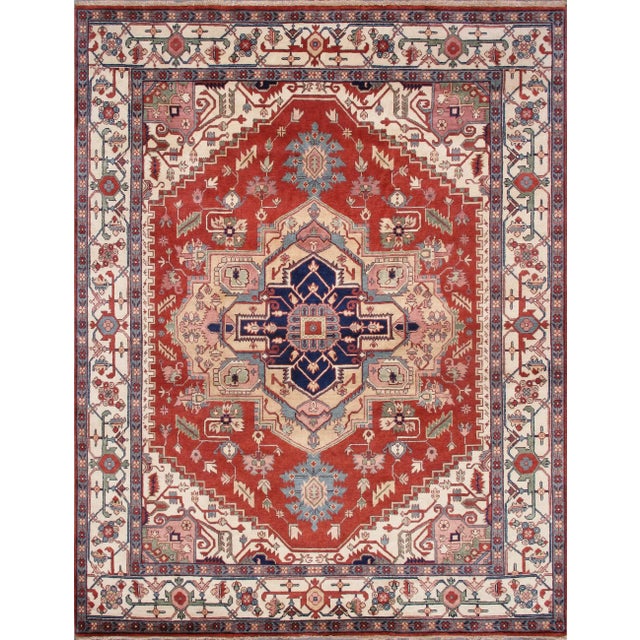 Pasargad Home Serapi Wool Area Rug- 8' 0'' X 9'11'' For Sale