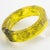 Yellow John Galliano Yellow Acrylic Resin Bracelet Bangle with Newspaper Inclusions For Sale - Image 8 of 17