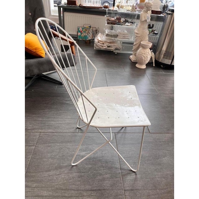 Mid-Century White Chair by Jowladar & v. Mödlhammer for Sonett, 1950s For Sale - Image 4 of 11