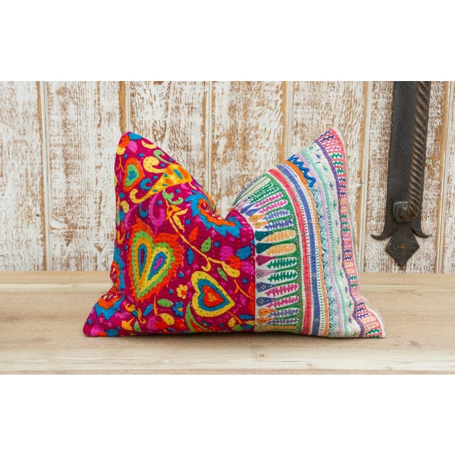 Karny Antique Tribal Grain Sack Pillow For Sale - Image 4 of 15