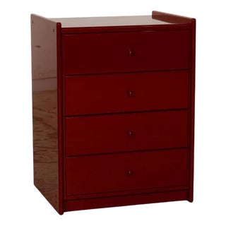Olinto Wooden Sideboard in Red from B&b Italia / C&b Italia For Sale
