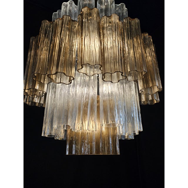 Vintage Pear-Shaped Murano Glass Chandelier in the style of Barovier, Italy, 2004 For Sale - Image 12 of 14