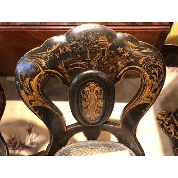 Antique Papier Mache Chairs a Pair Chairish