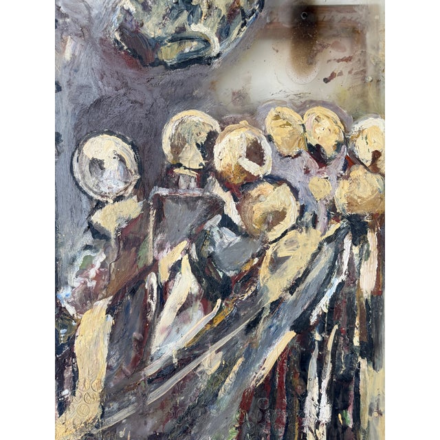 1990s 1990s Chris Mangiaracina “Giotto’s Tower” Encaustic & Oil on Lucite For Sale - Image 5 of 18