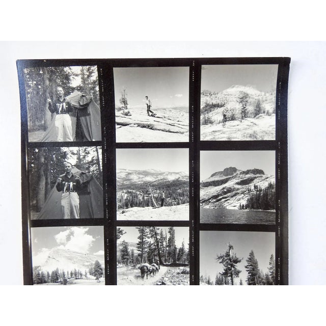Vintage California Fishing Camping Contact Sheet Photographs For Sale - Image 4 of 5